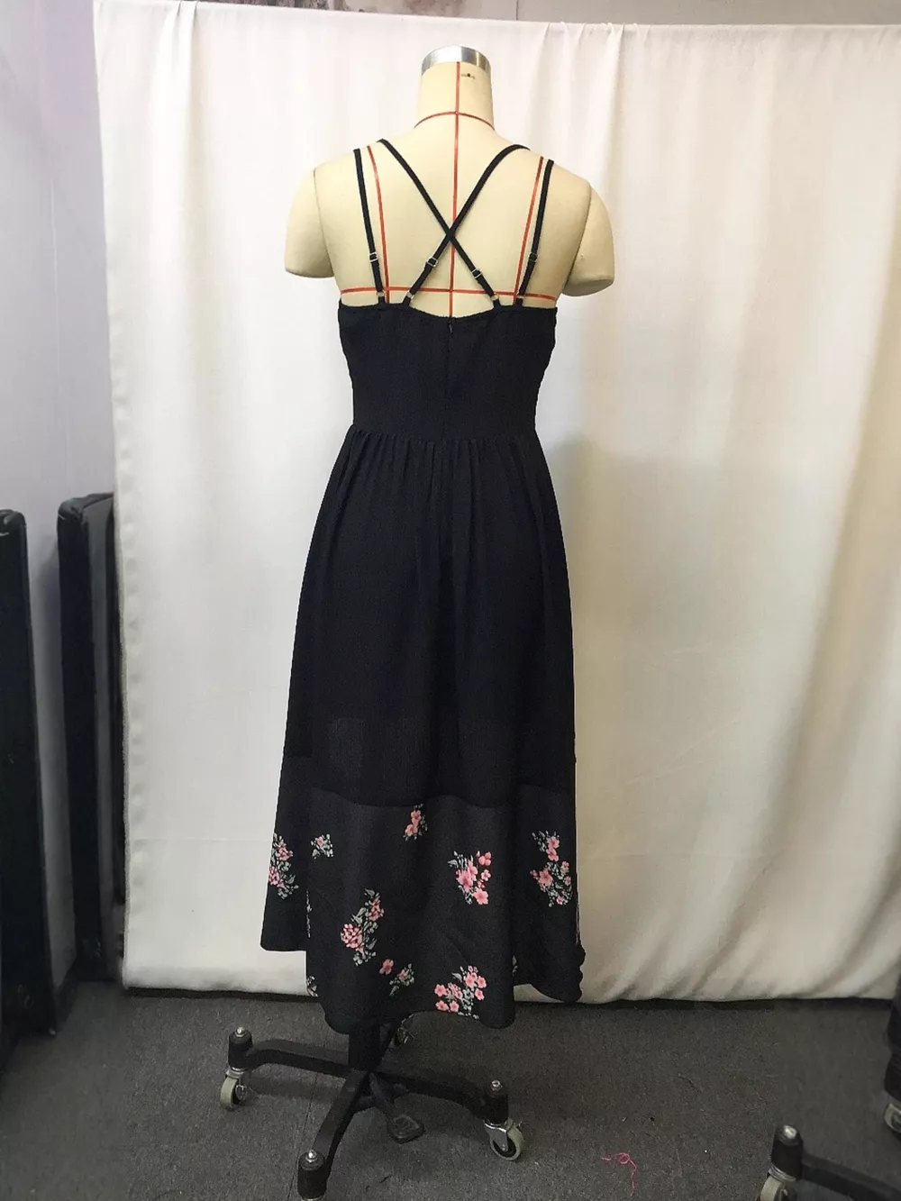 Floral Print High-Low Cami Dress, image 4