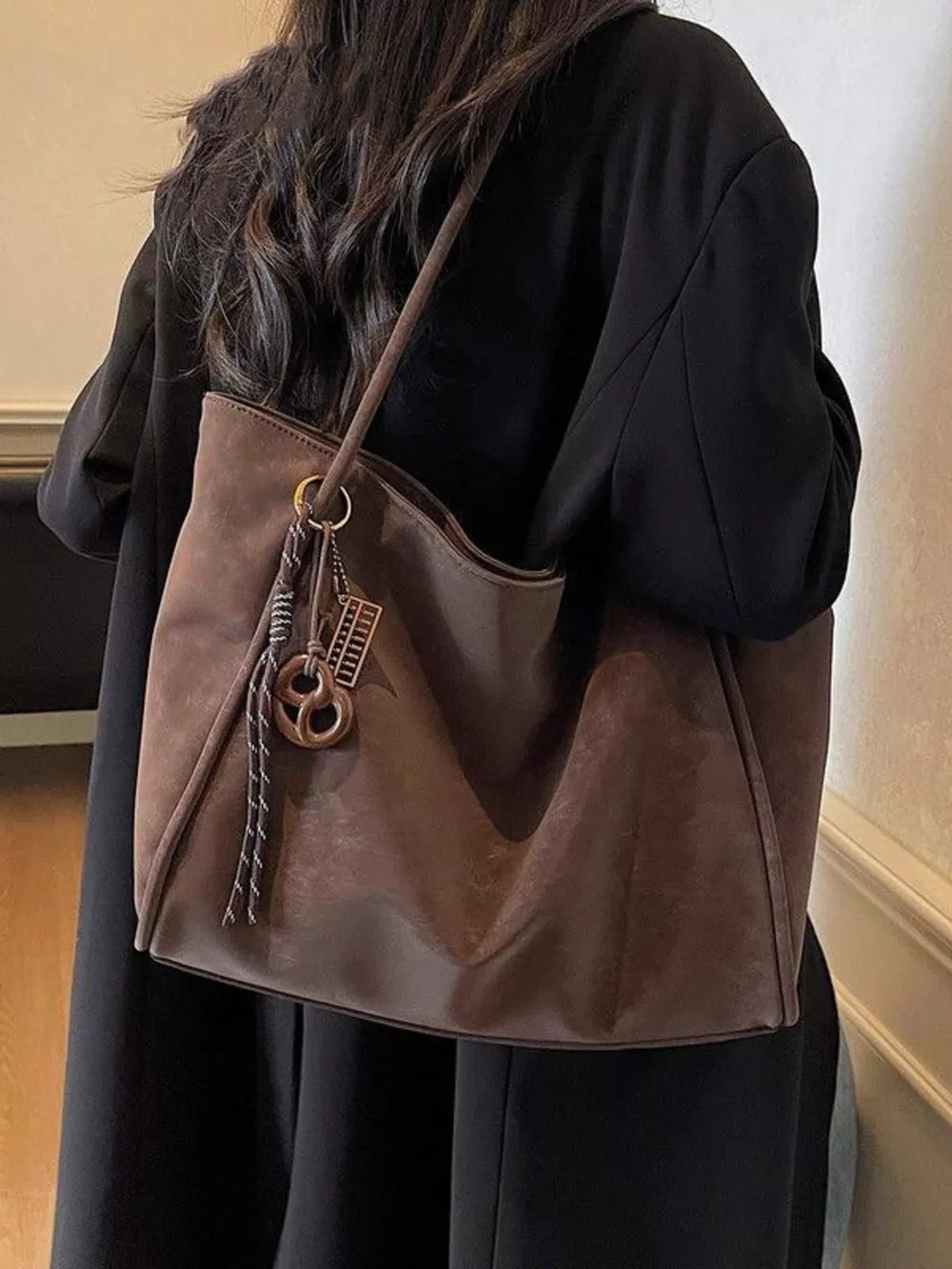 Solid Color Shoulder Bag, image 5