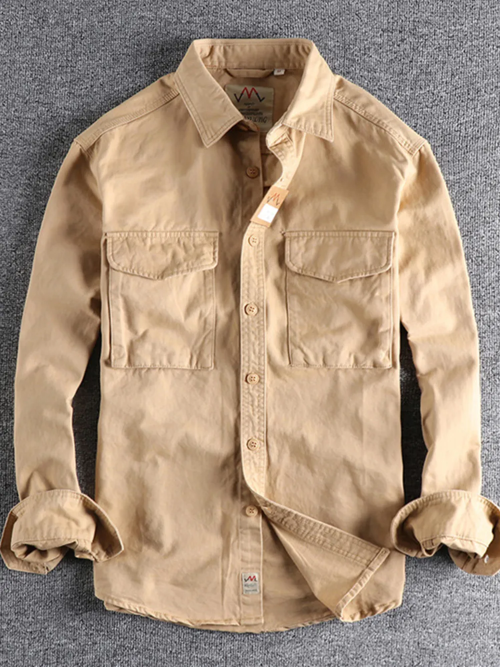 Men's Plus Size Button Up Shirt with Chest Pockets, image 10