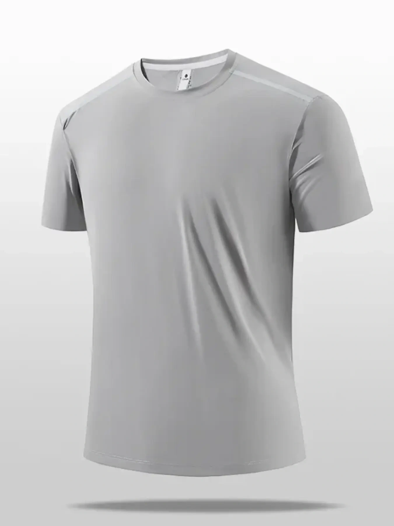 Men's Plus Size Round Neck Short Sleeve Active T-Shirt, image 4