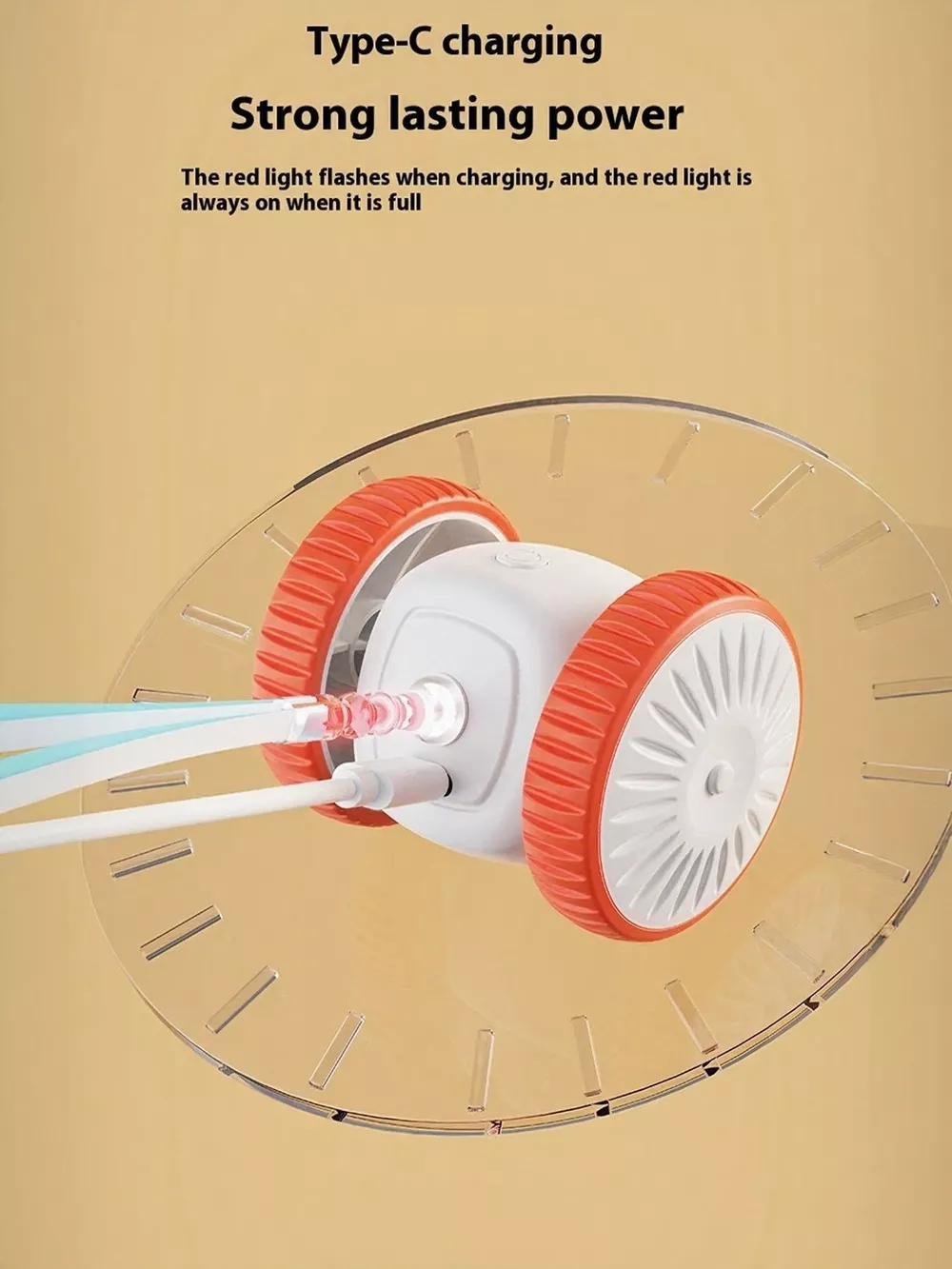 Interactive Self-Rotating Feather Pet Chase Toy, image 7
