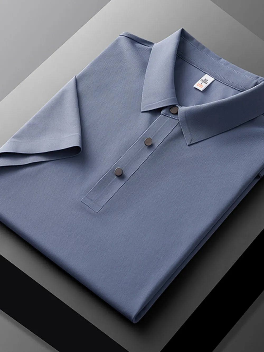 Men's Plus Size Short Sleeve Polo Shirt, image 3
