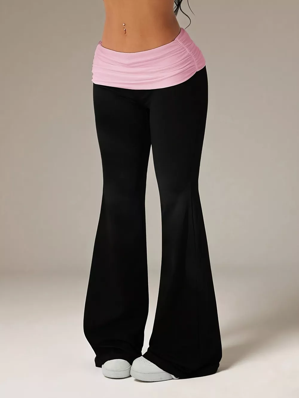 High-Waisted Polka Dot Flare Pants, image 19