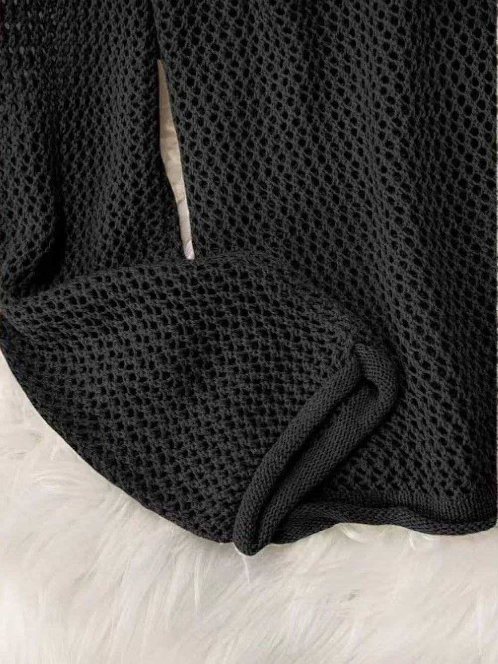Loose Knit Hooded Cover Up, image 8