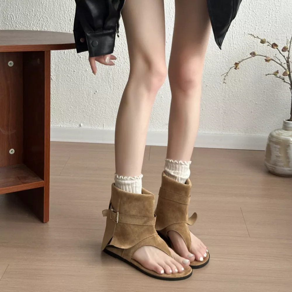 Toe Post Buckle Sandals, image 4