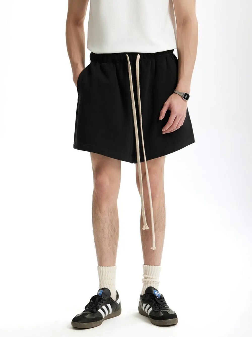 Men's Drawstring Loose Fit Shorts, image 3