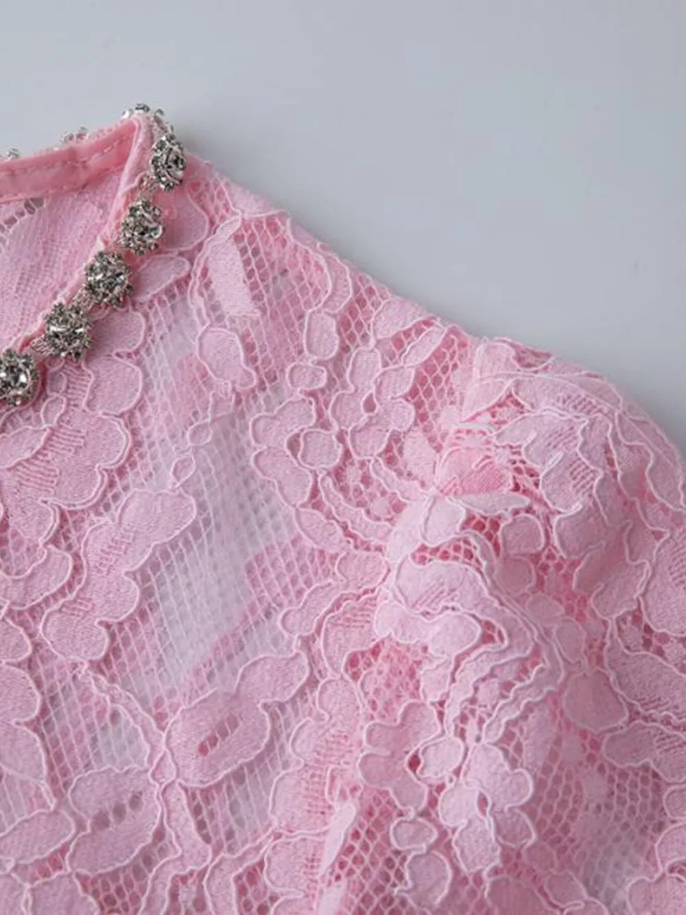 Lace Long Sleeve Midi Dress, image 17