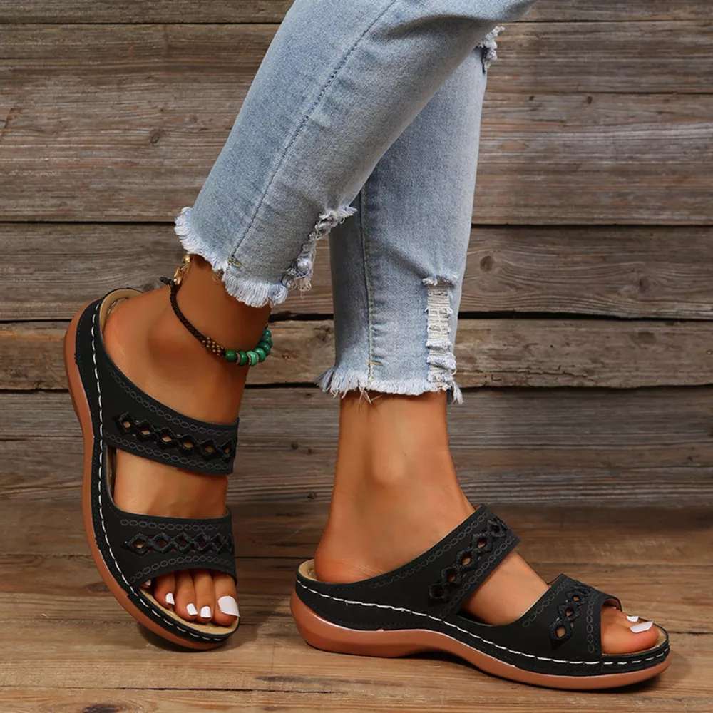 Open Toe Wedge Sandals, image 3