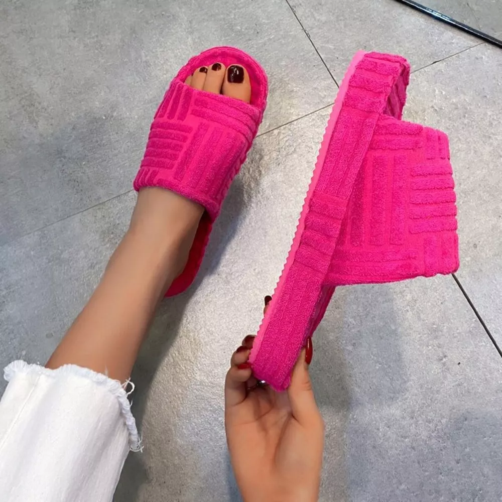 Open Toe Platform Slippers, image 11