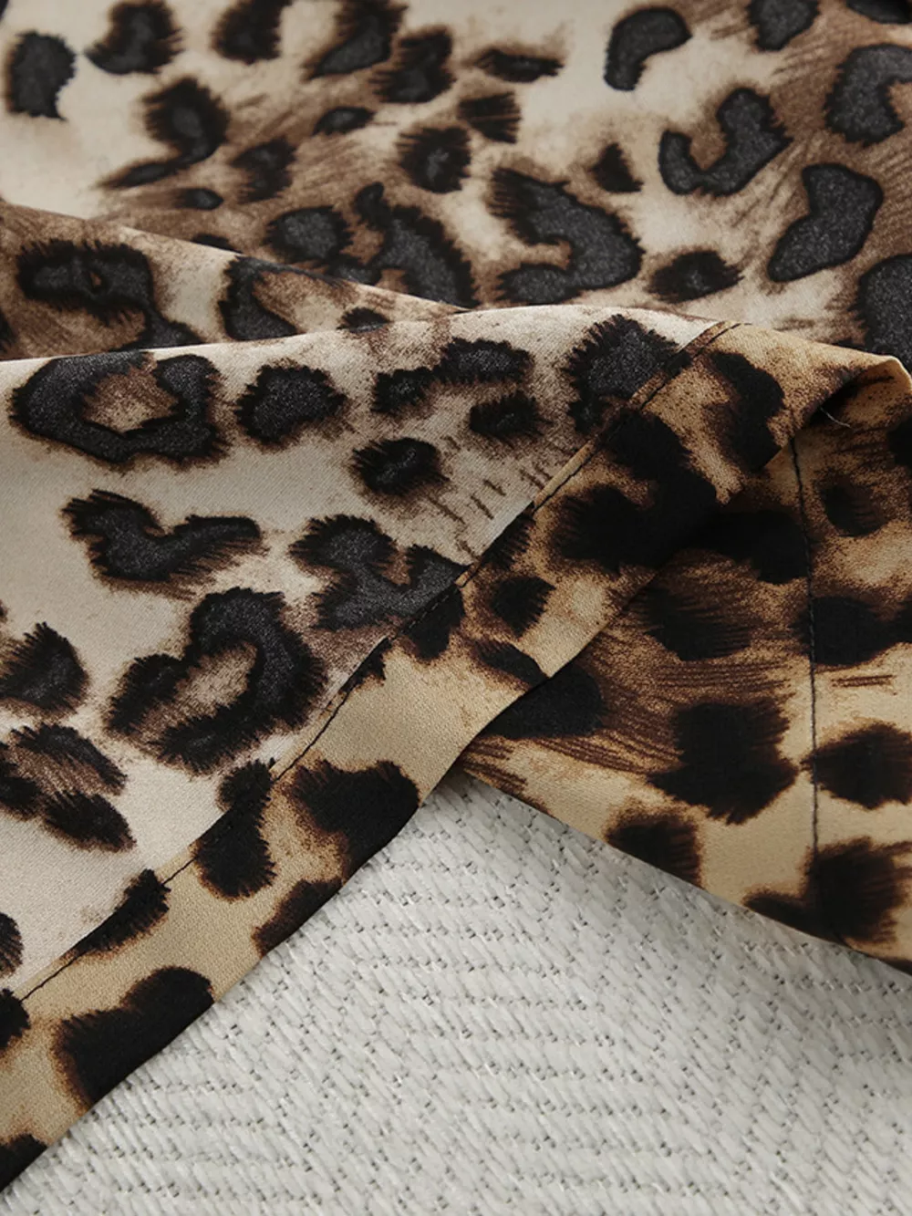 Leopard Cardigan and Wide Leg Pants Lounge Set, image 10
