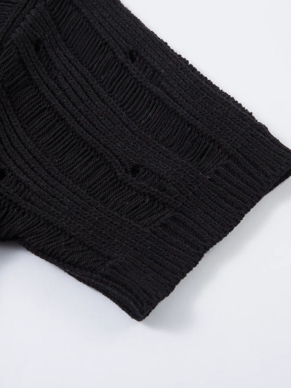Men's Zip Up Openwork Cardigan, image 15