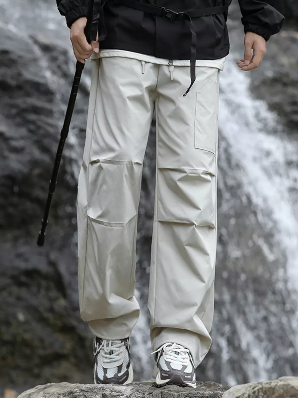 Men's Plus Size Loose Fit Multi-Pocket Cargo Pants