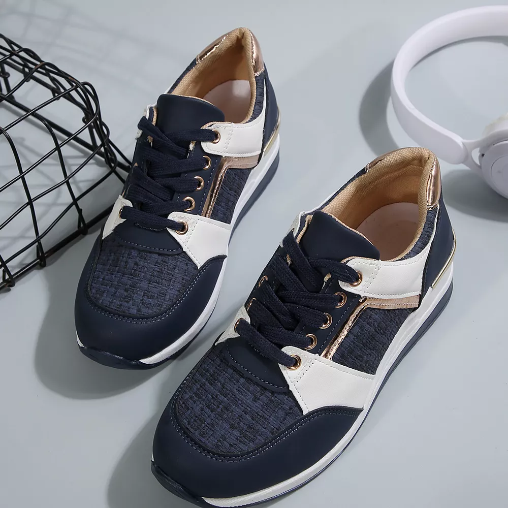 Round Toe Lace Up Sneakers, image 4