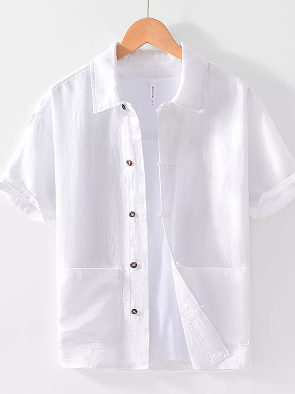 Men's Plus Size Casual Button Down Short Sleeve Shirt, image 9