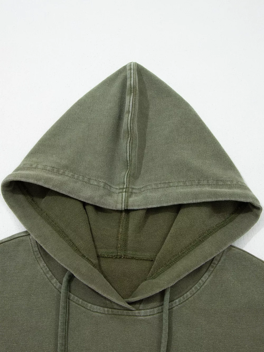Plaid Sleeve Drawstring Pocket Hoodie, image 12