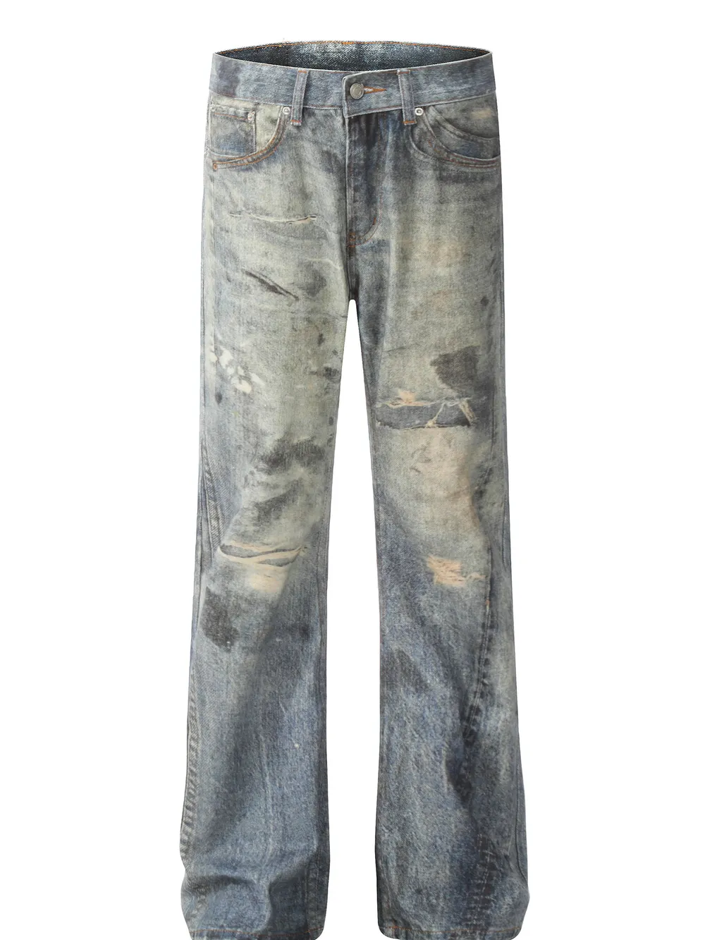 Men's Vintage Washed Loose Fit Jeans