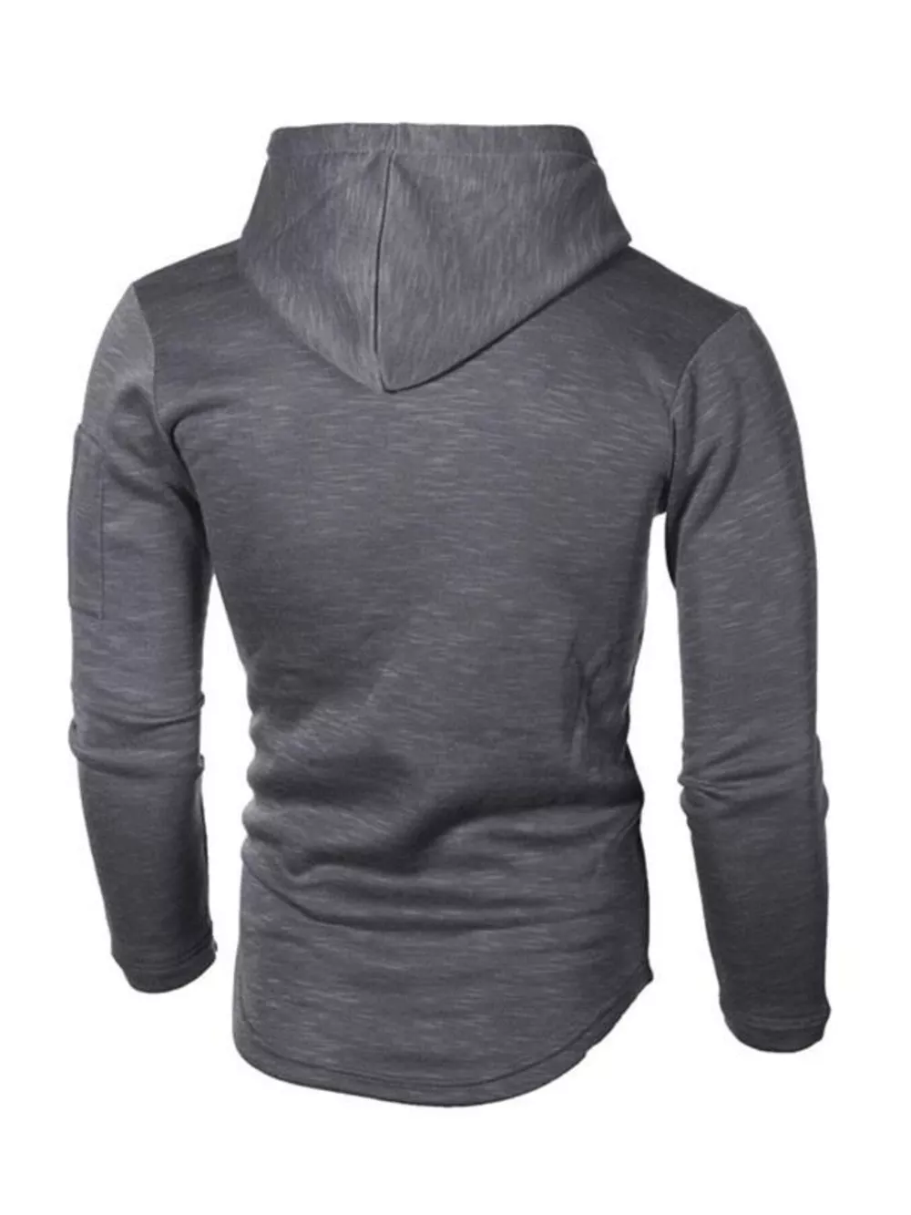 Men's Plus Size Casual Slim Fit Long Sleeve Hoodie, image 9