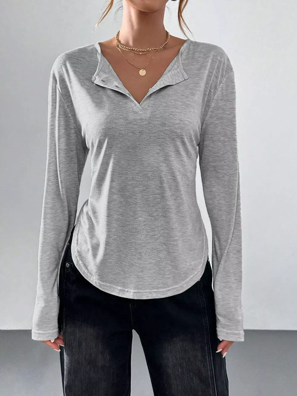 Casual Long Sleeve T-Shirt, image 4