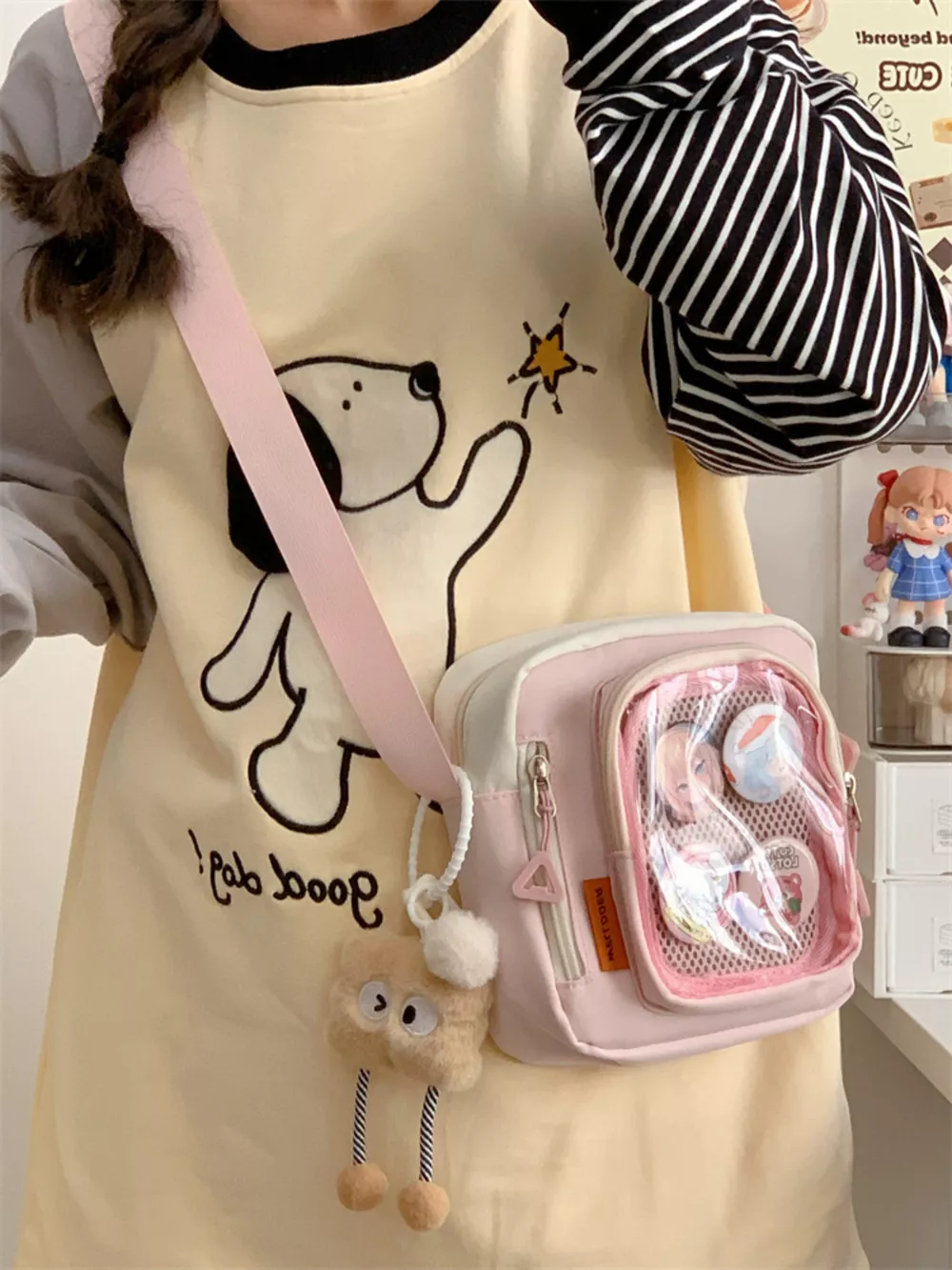 Badge Display Crossbody Bag, image 5