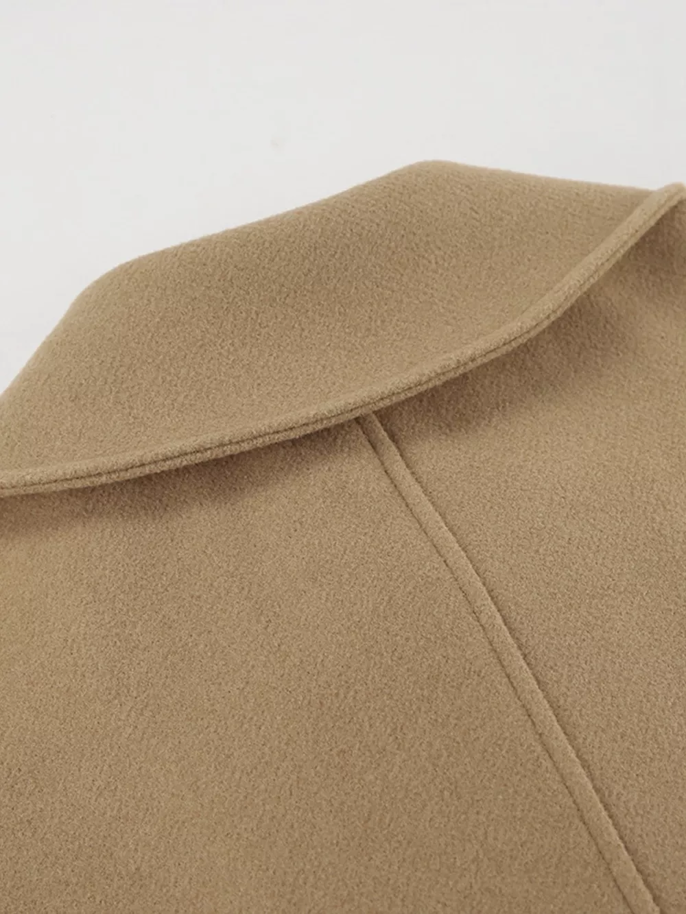 Oversized Lapel Collar Button-Down Coat, image 20