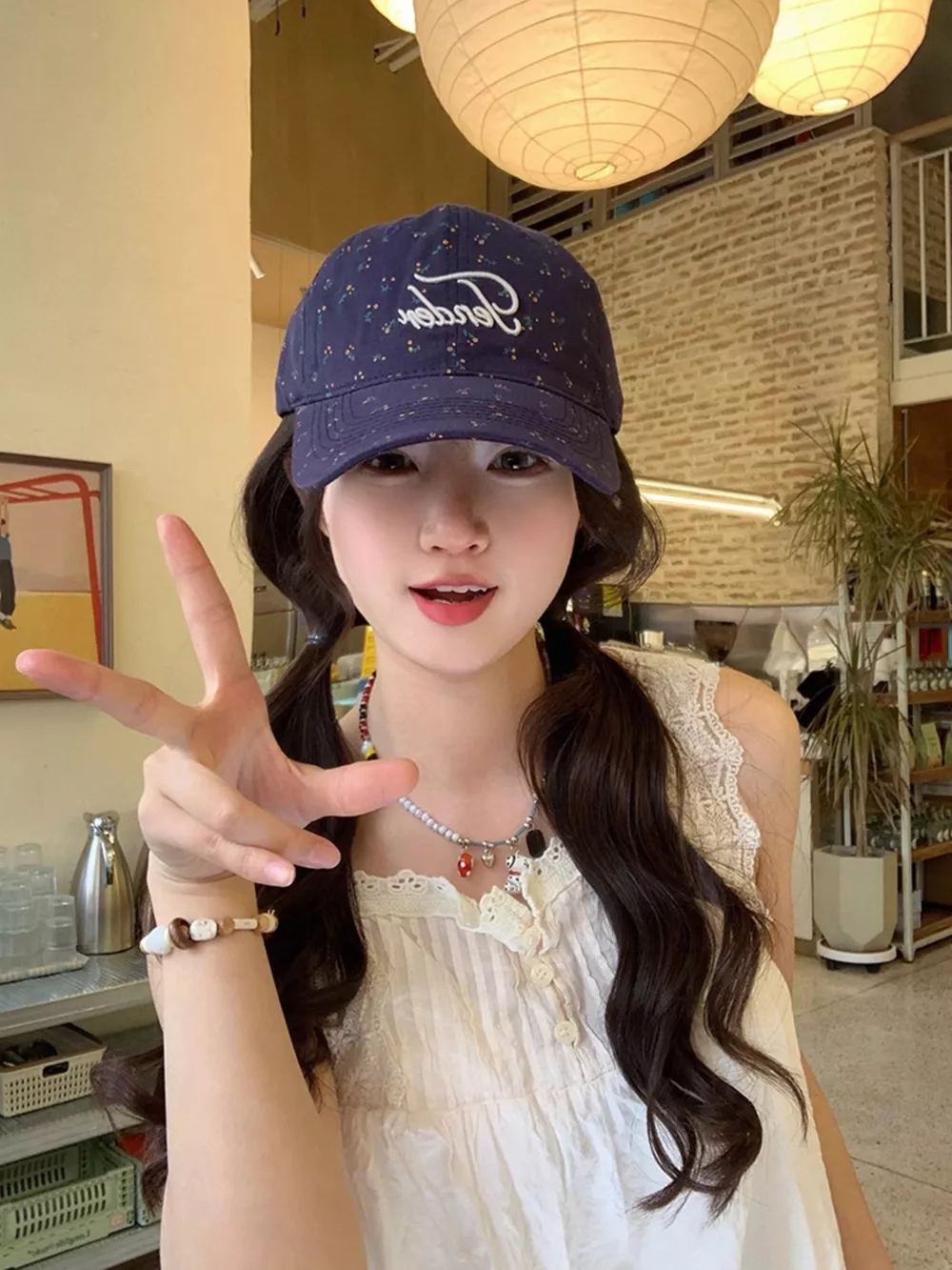 Floral Embroidered Baseball Cap, image 3