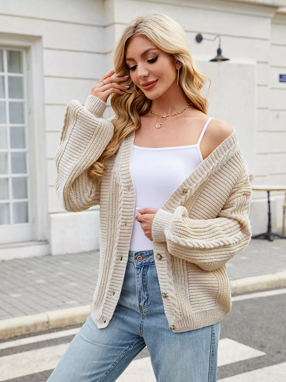 Button Up Long Sleeve Cardigan, image 16
