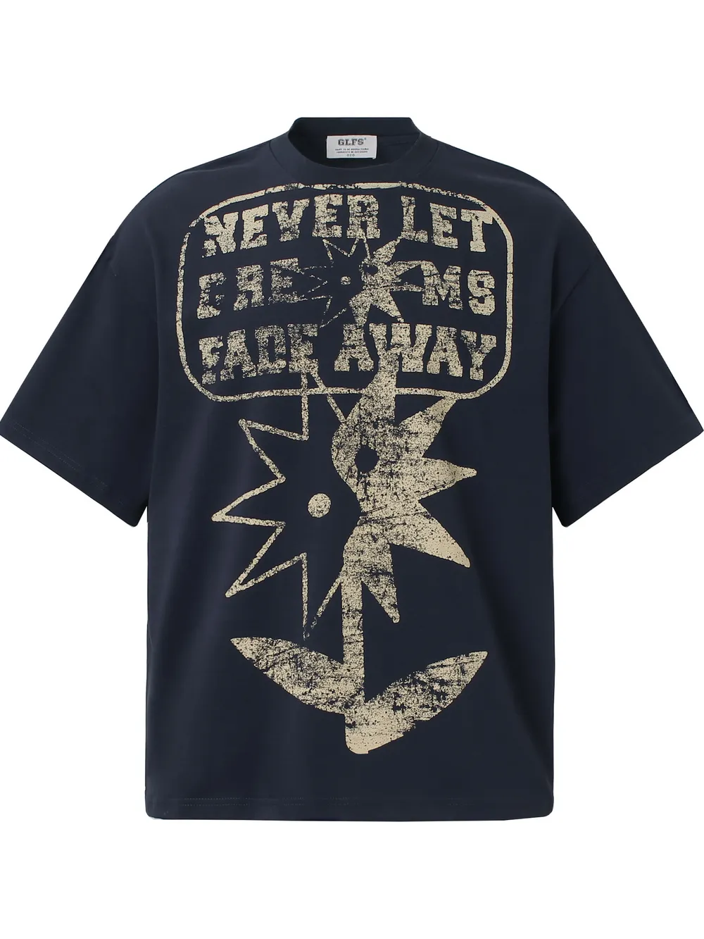 Men's Vintage Style Graphic Round Neck Oversized T-Shirt