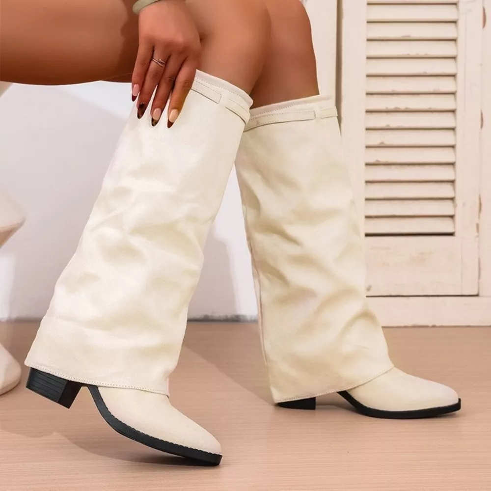 Point Toe Block Heels Boots, image 7