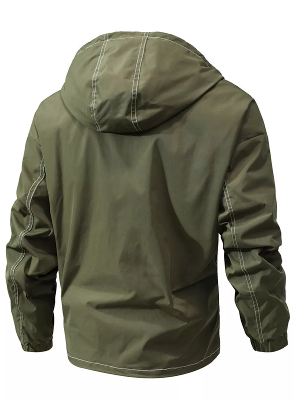Men's Plus Size Hooded Windproof Outdoor Jacket, image 3