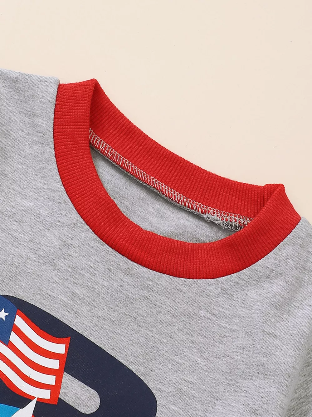 Children's Truck Graphic T-Shirt and Striped Shorts Set, image 2