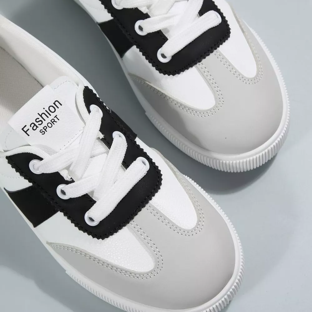 Round Toe Lace Up Sneakers, image 3