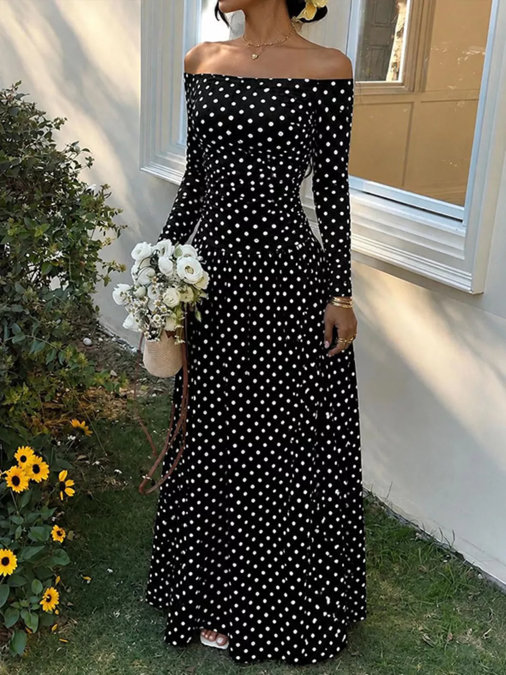 Off-the-Shoulder Maxi Dress, image 14