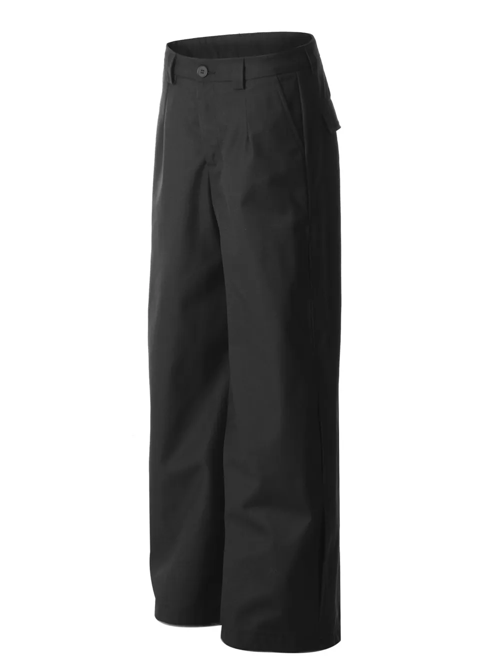 Men's Wide Leg Pleated Detail Pants, image 2