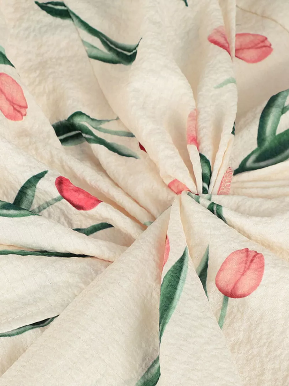 Tulip Print Twist Front Slit Cami Dress, image 5