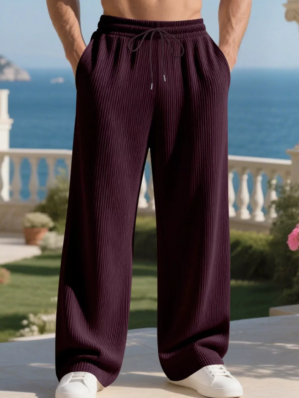 Men's Full Size Relaxed Fit Drawstring Pants Plus Size, image 18