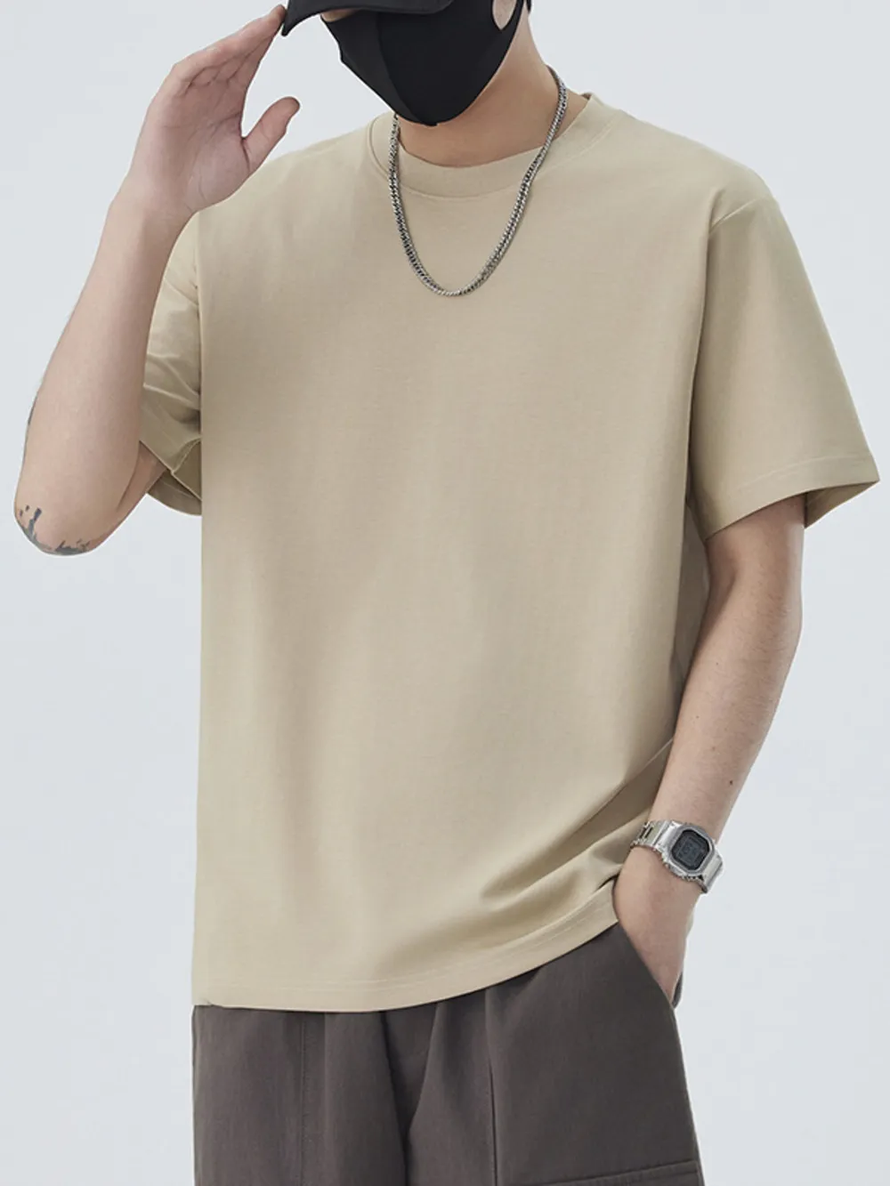 Men's Full Size Round Neck Short Sleeve T-Shirt Plus Size, image 17