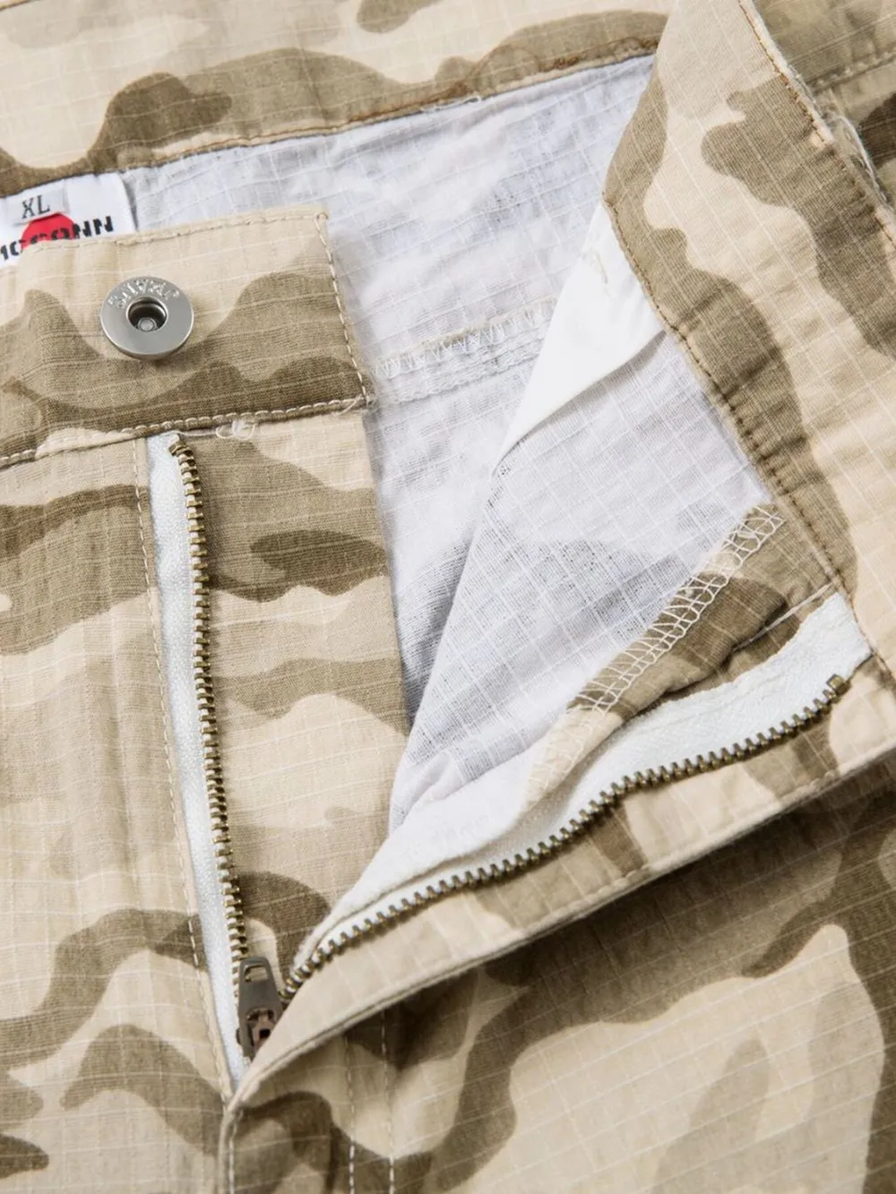 Men's Wide Leg Camo Print Cargo Pants, image 11