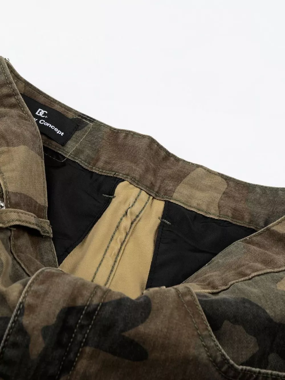 Men's High-Waisted Camouflage Cargo Wide-Leg Pants, image 15