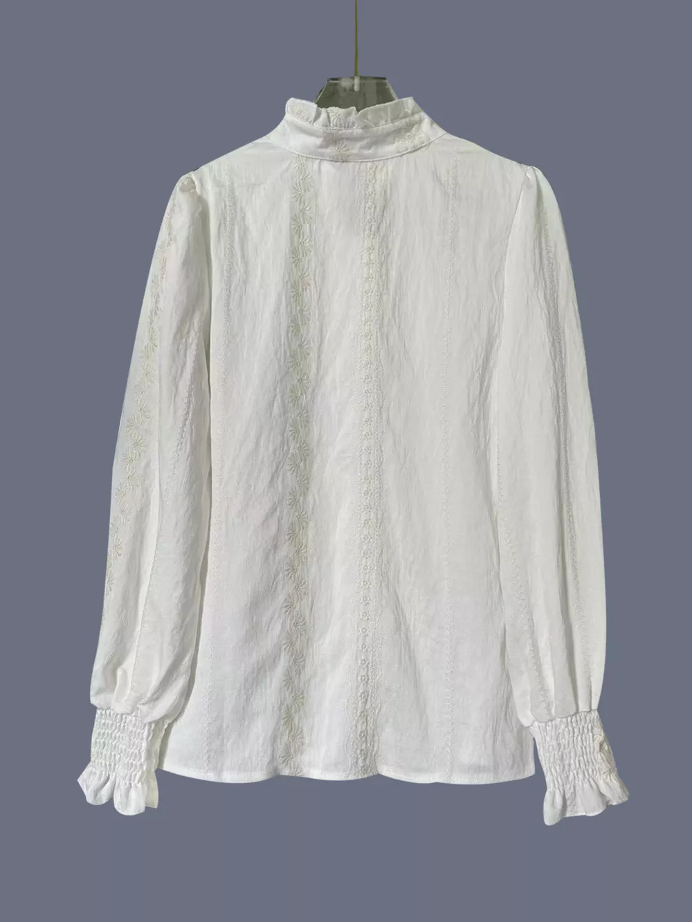 Lace Detail Button Up Shirt, image 5