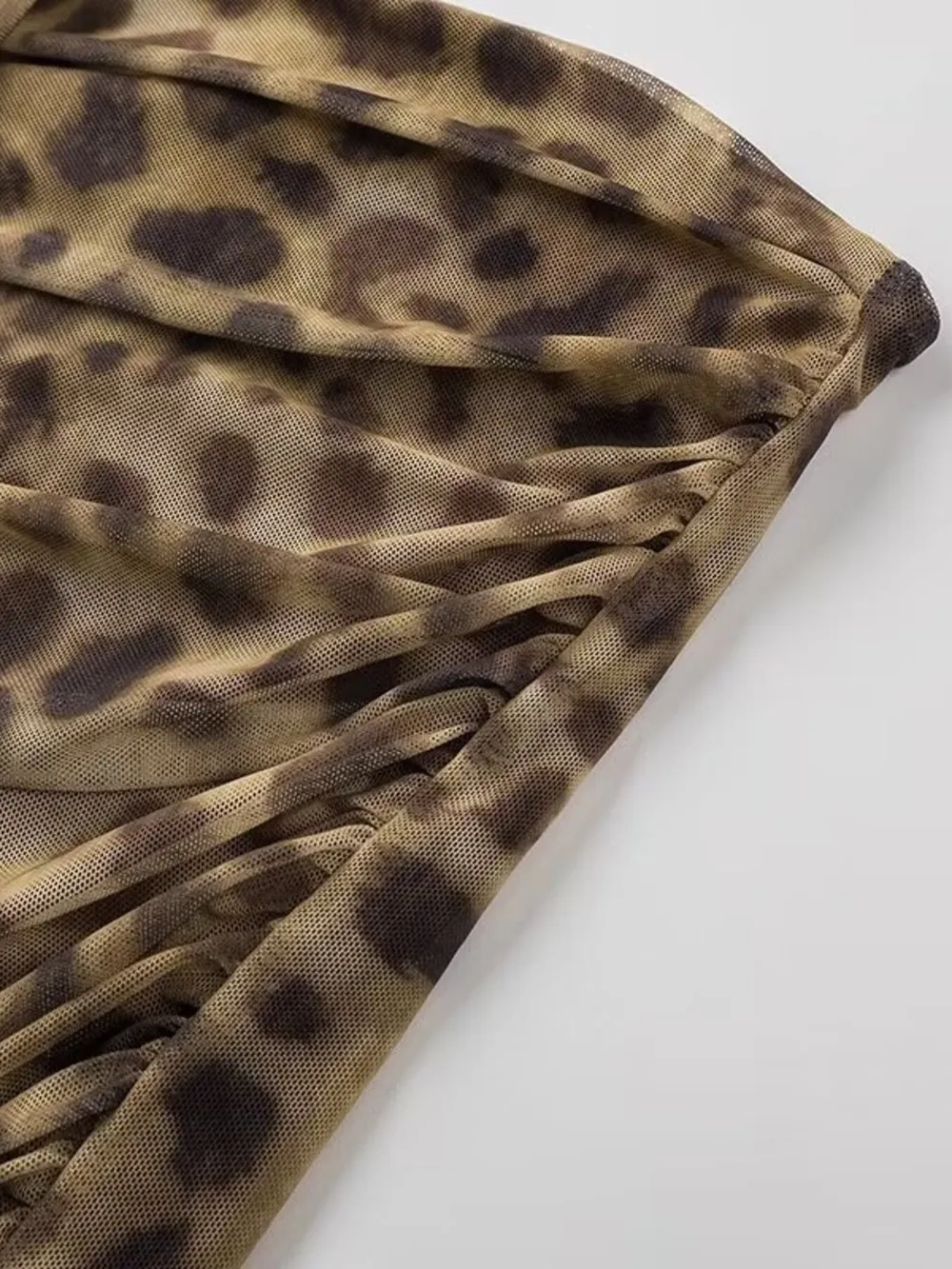 Ruched Leopard Print Tube Top, image 10
