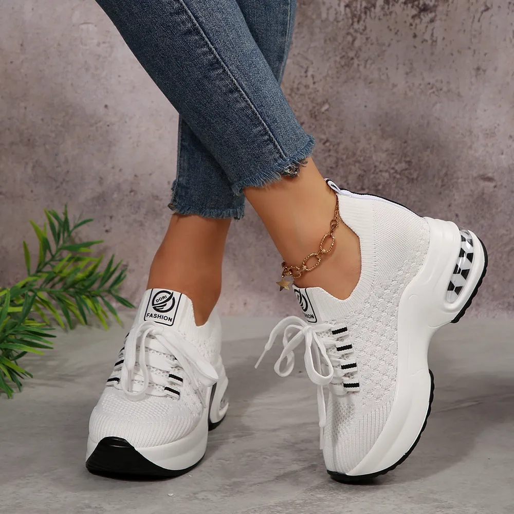 Lace Up Platform Sneakers, image 4
