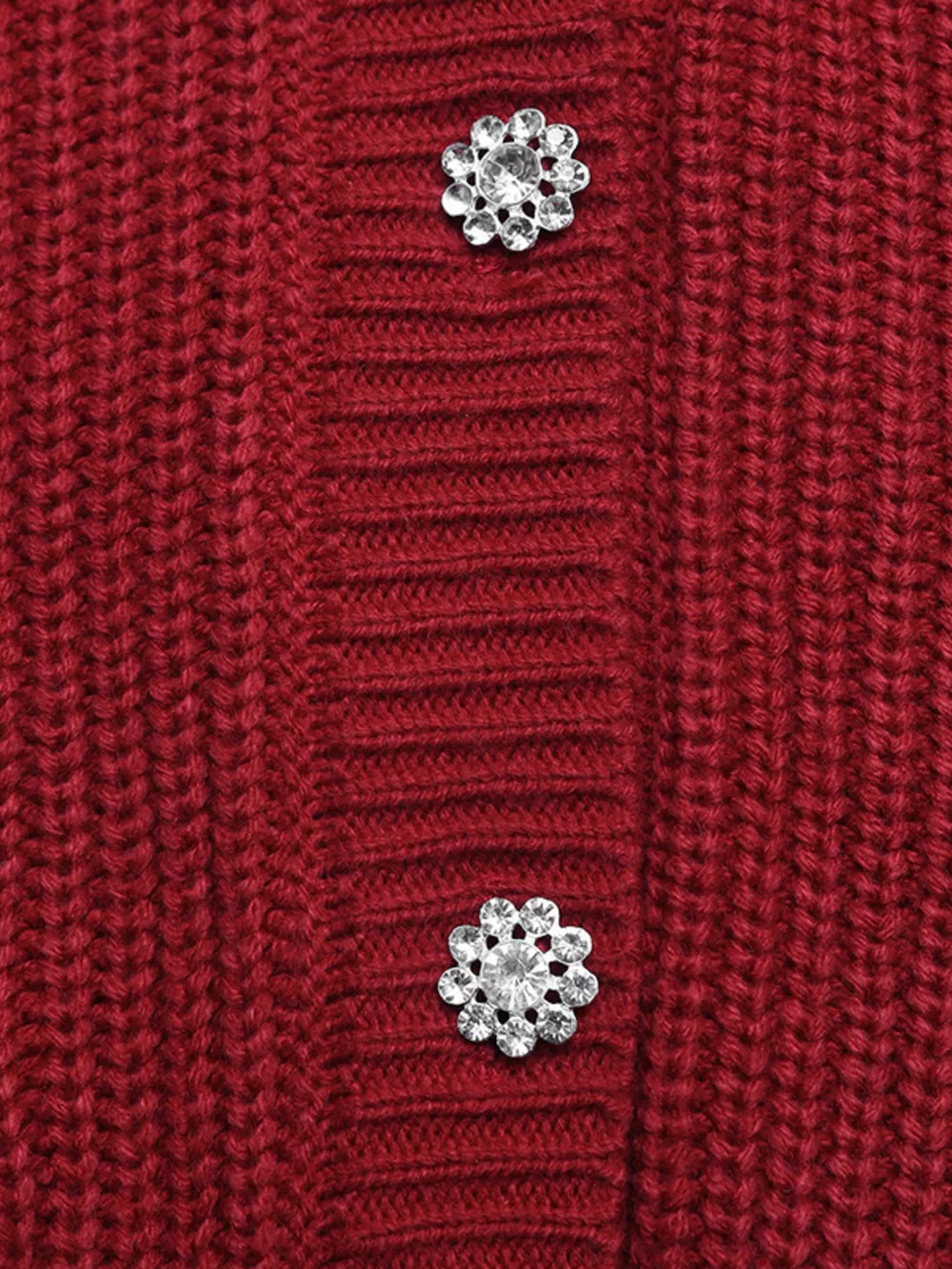 Pearl Embellished Button Up Cardigan, image 5
