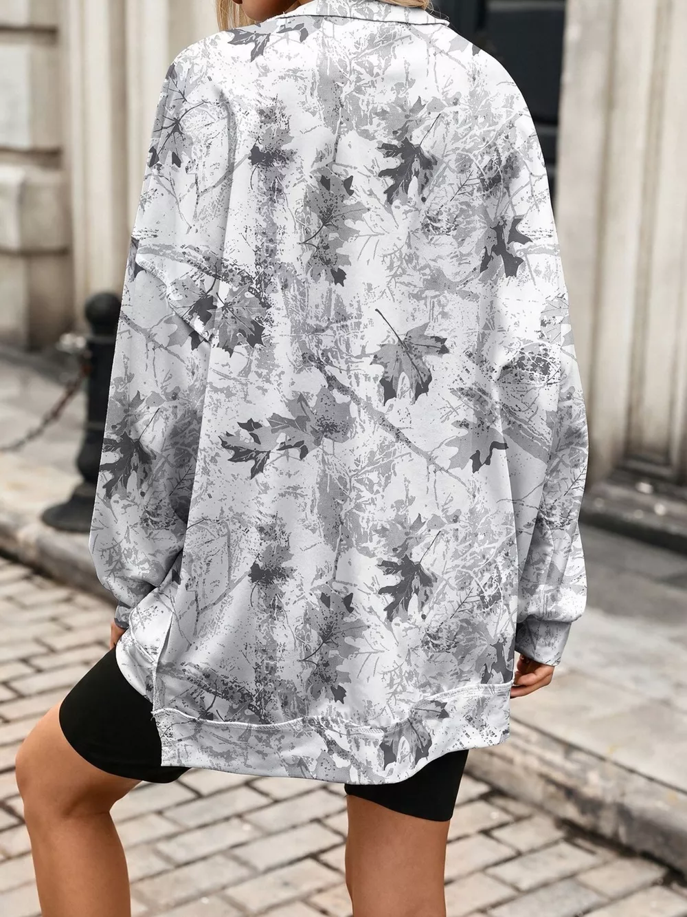 Printed Round Neck Sweatshirt, image 6