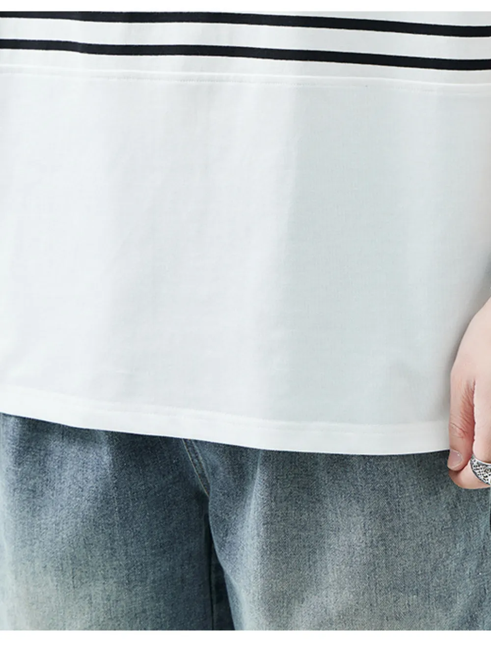 Men's Plus Size Button Detail Short Sleeve Polo, image 2