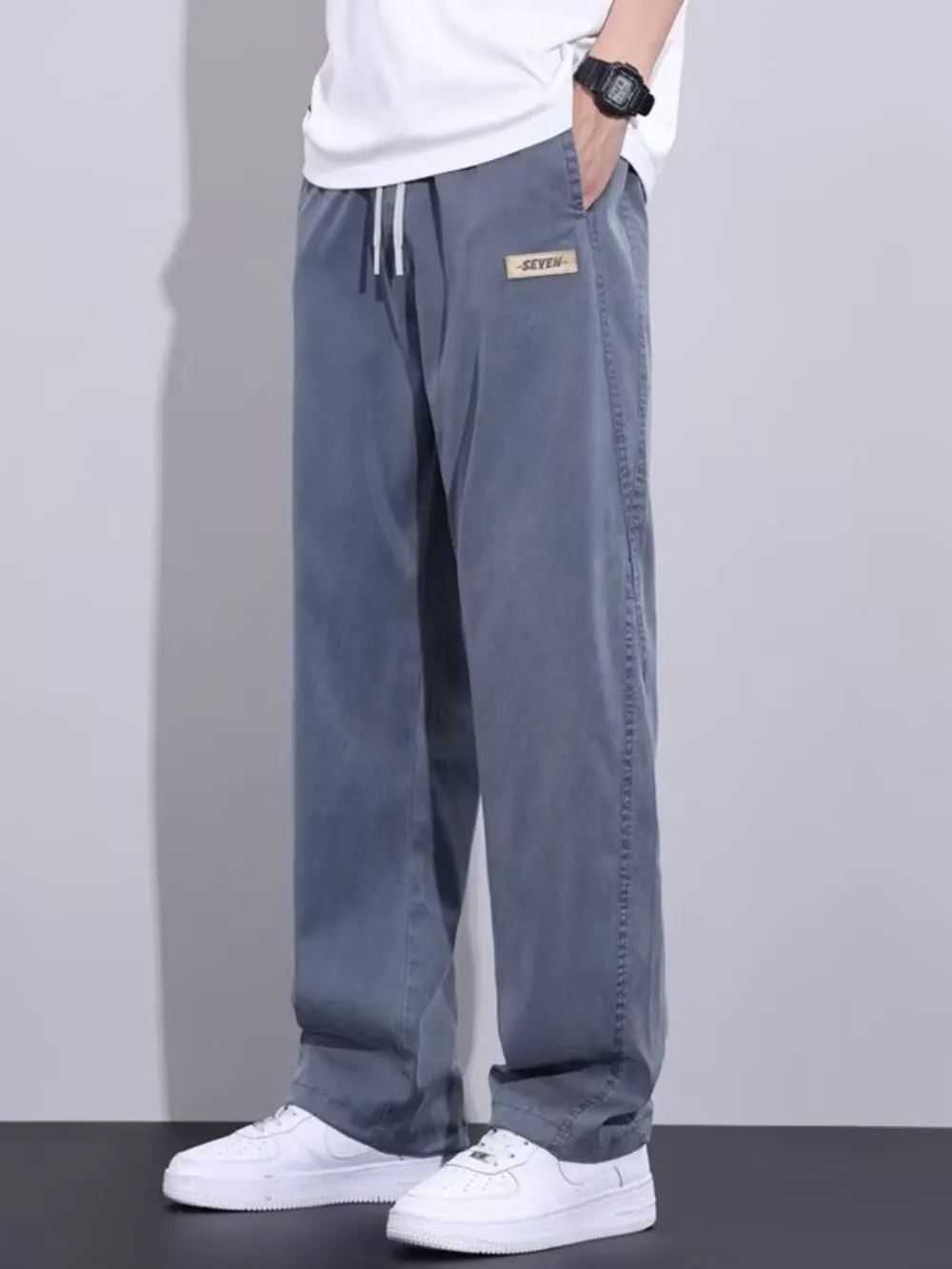 Men's Plus Size Relaxed Fit Drawstring Pants, image 5