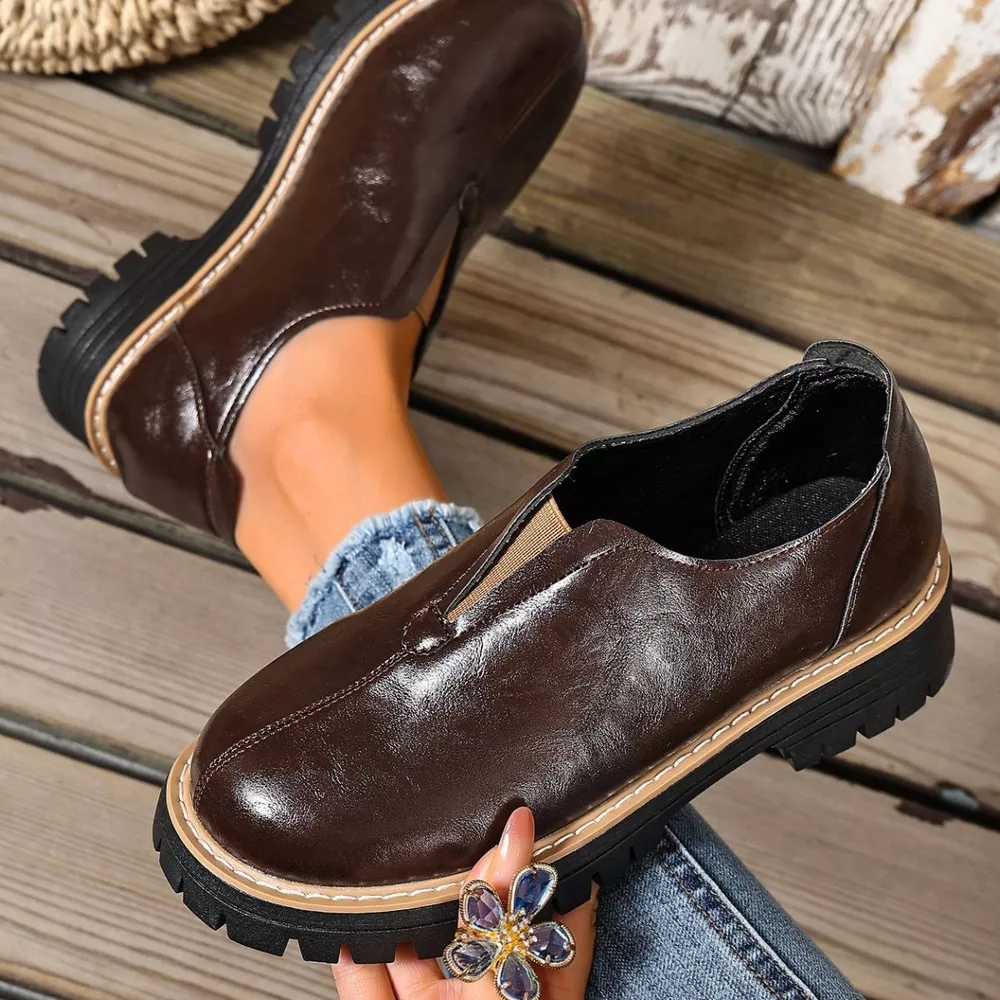 Round Toe Slip-On Loafers, image 7