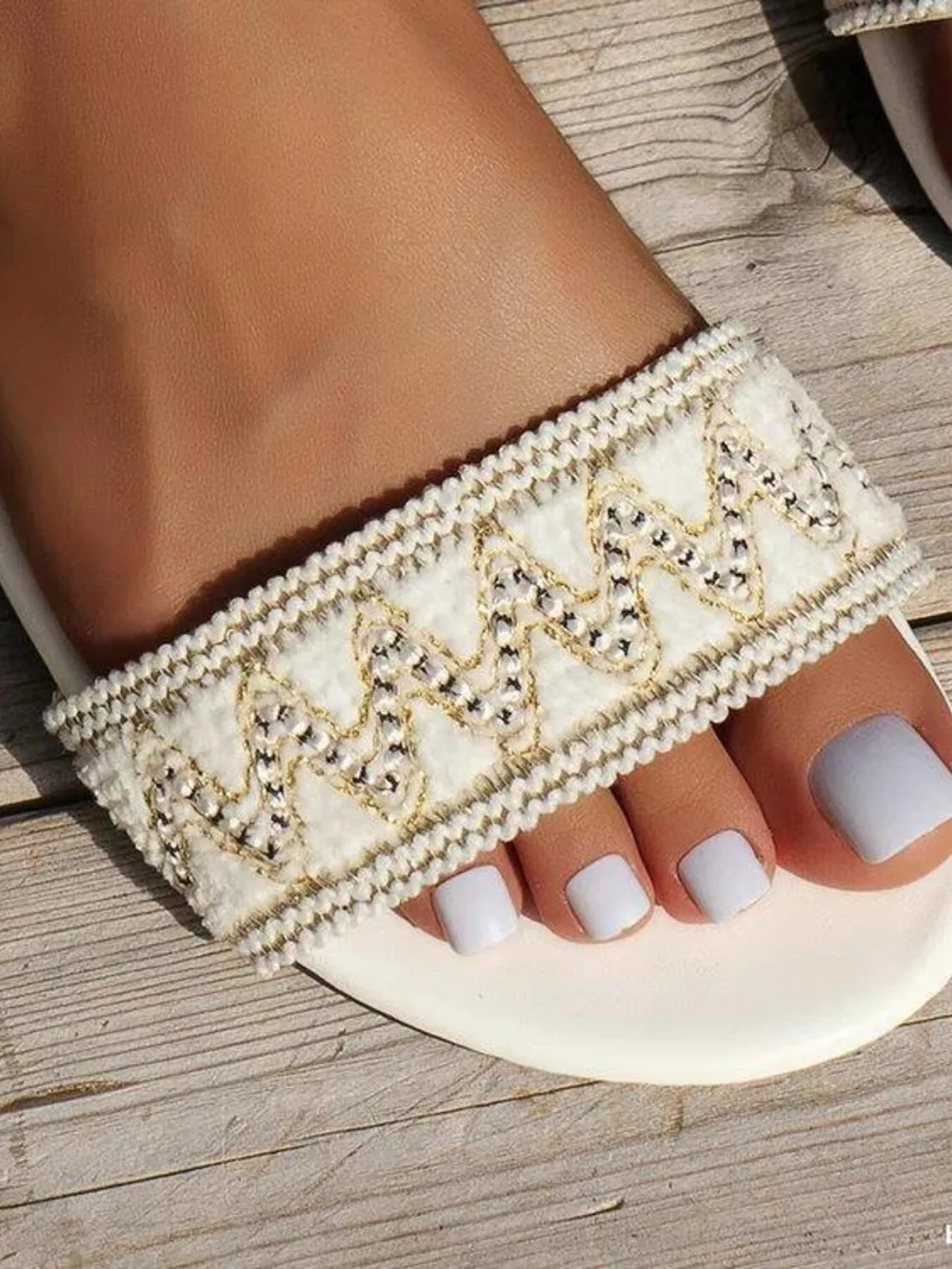 Lace-Up Ankle Strap Flat Sandals, image 10