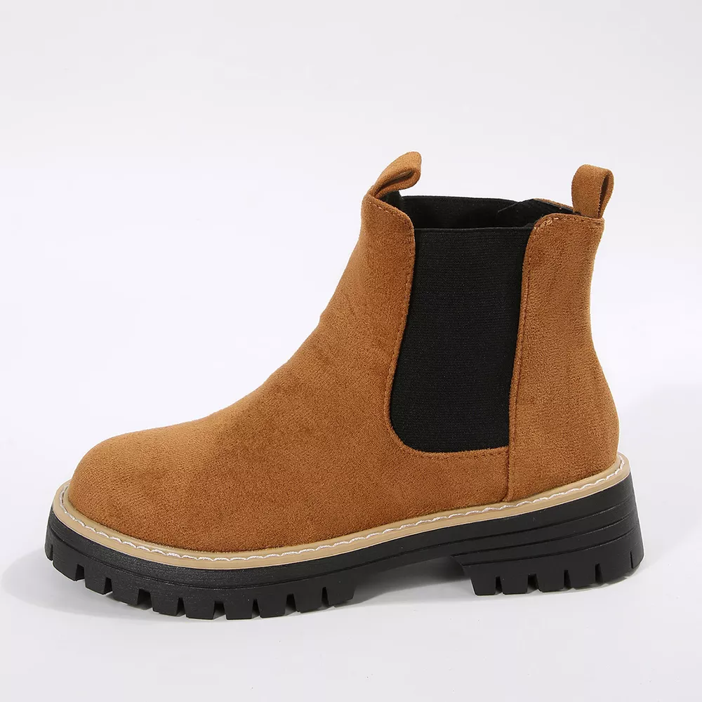 Round Toe Block Heels Boots, image 7