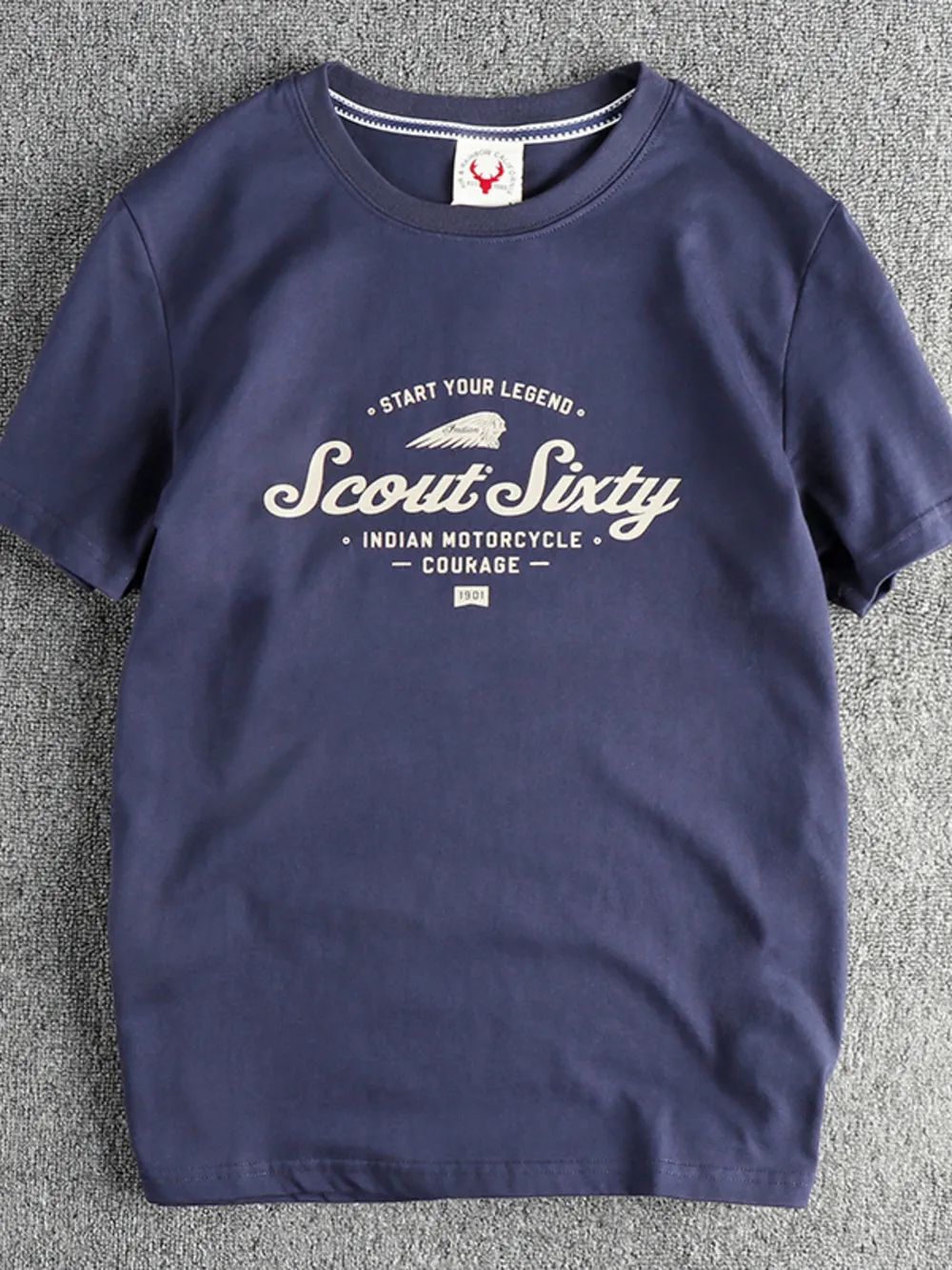 Men's Graphic Round Neck Short Sleeve T-Shirt, image 4