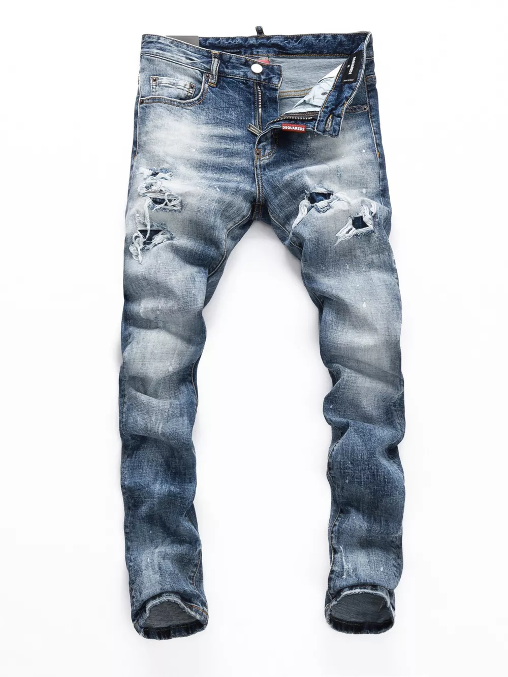 Men's Distressed Slim Fit Jeans